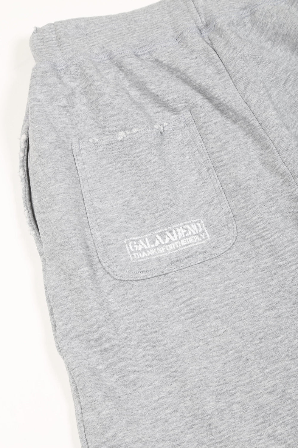 Middle Fleece Damage Sweat Pants Heather Gray