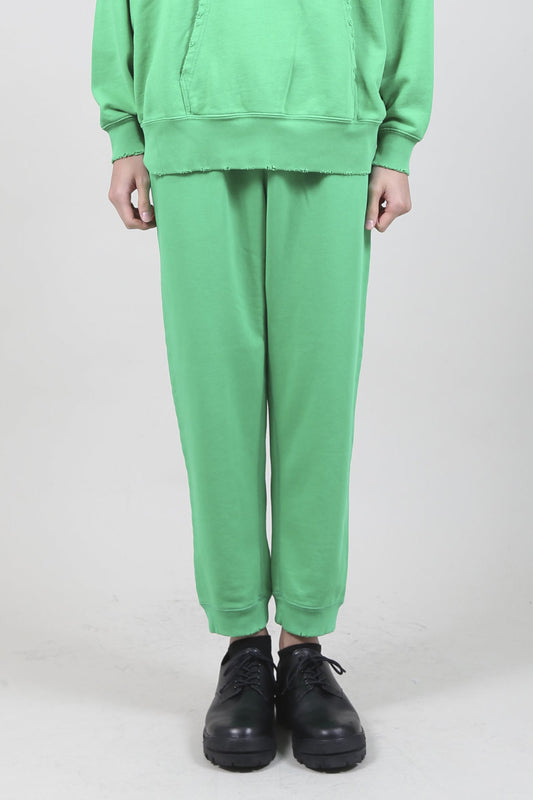 ミドル裏毛 ダメージ スウェット パンツ ブライト グリーン