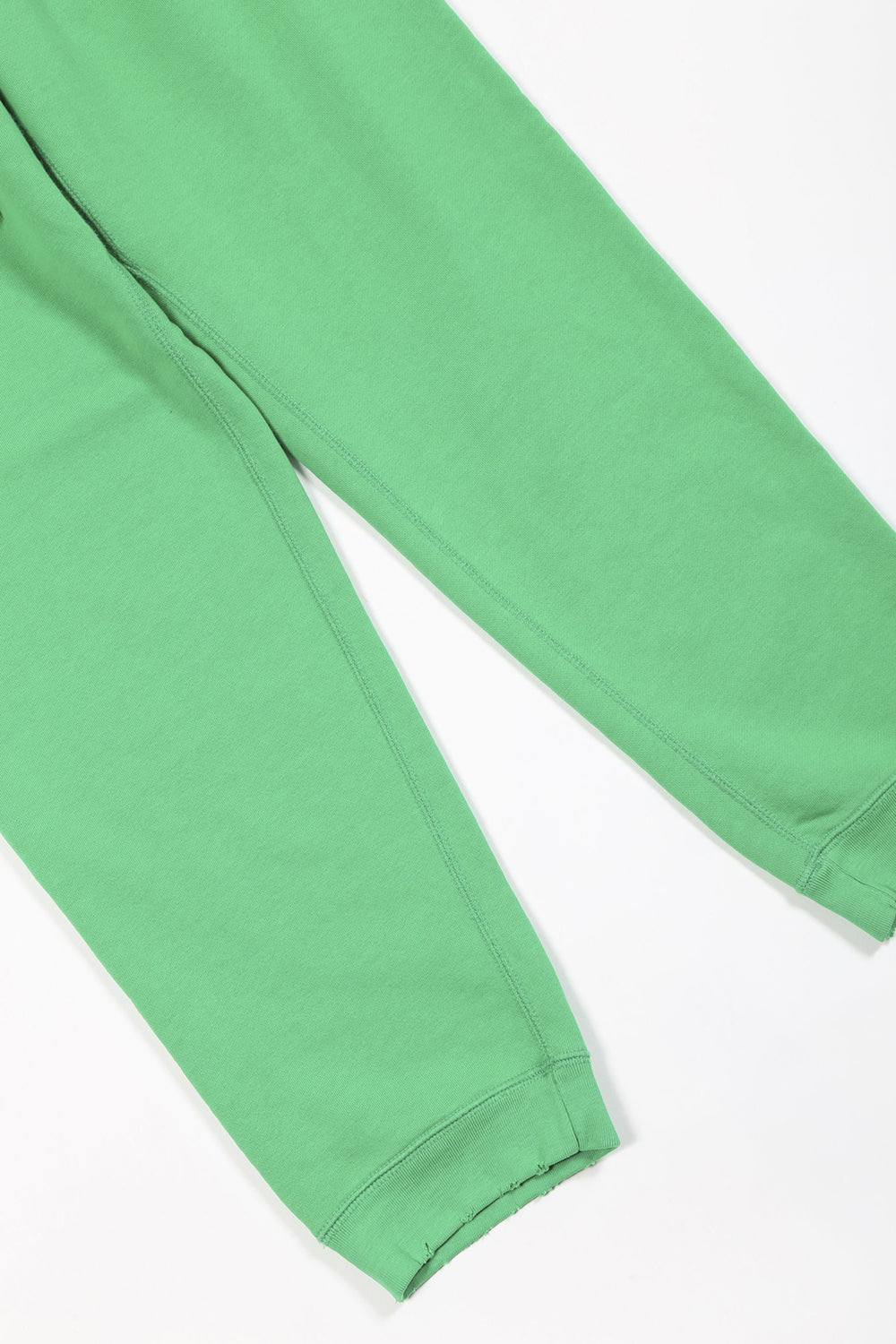 ミドル裏毛 ダメージ スウェット パンツ ブライト グリーン