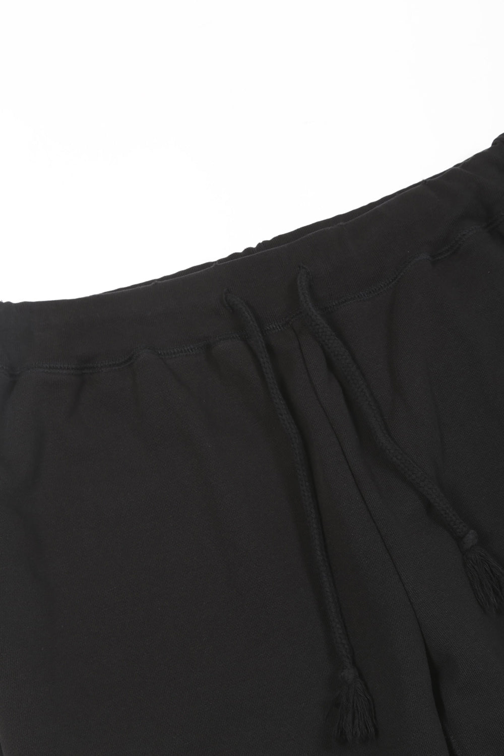Middle Fleece Damage Sweat Shorts Black