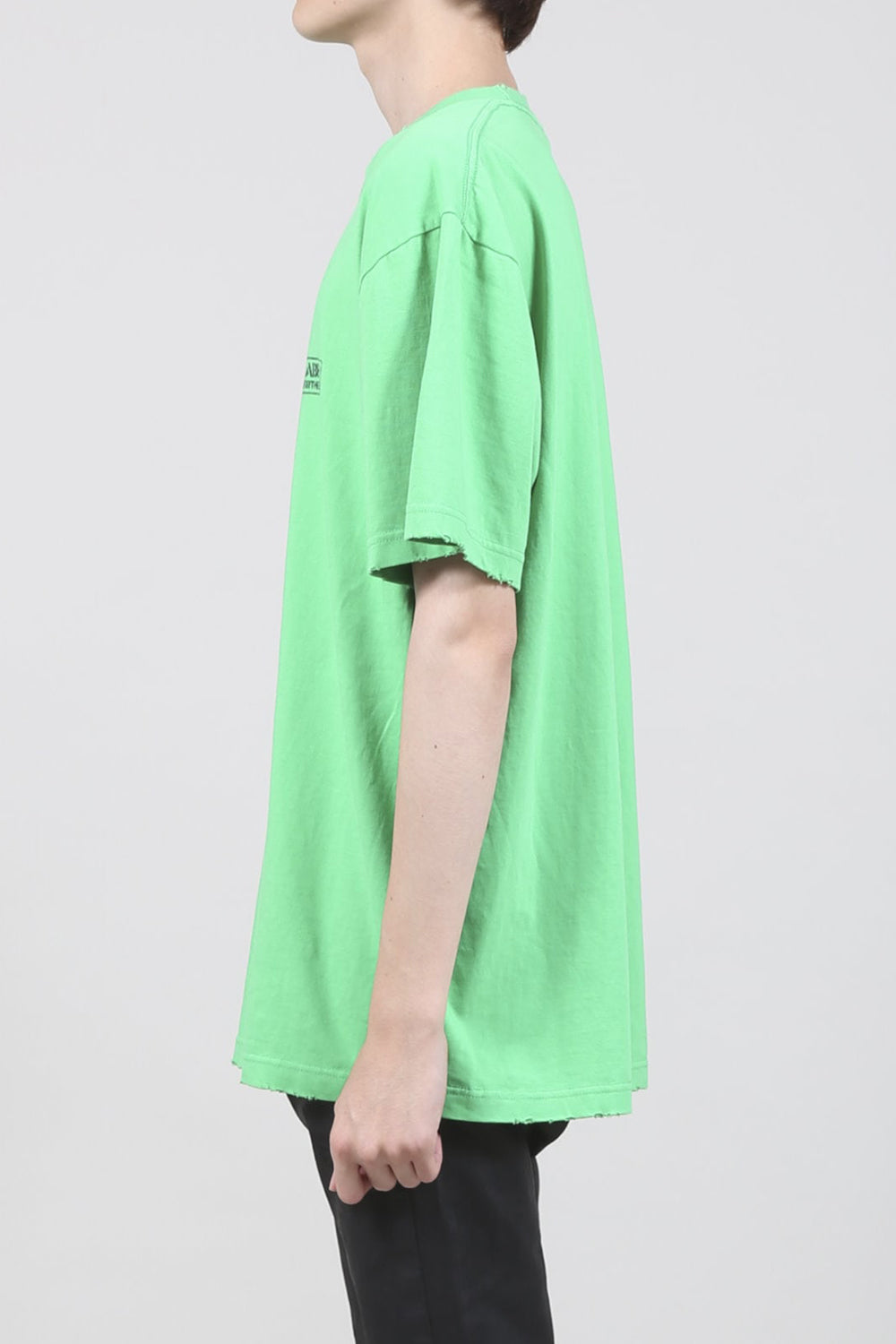 Heavy Weight Jersey Damage T-shirt Bright Green