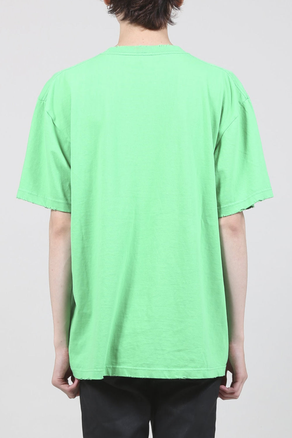 Heavy Weight Jersey Damage T-shirt Bright Green