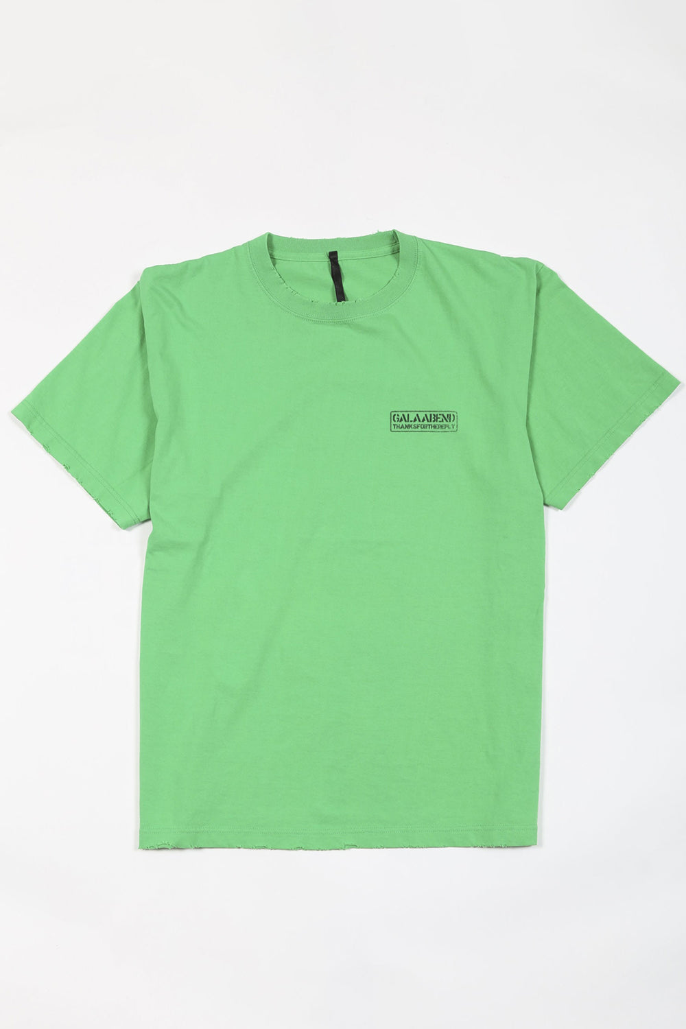 Heavy Weight Jersey Damage T-shirt Bright Green