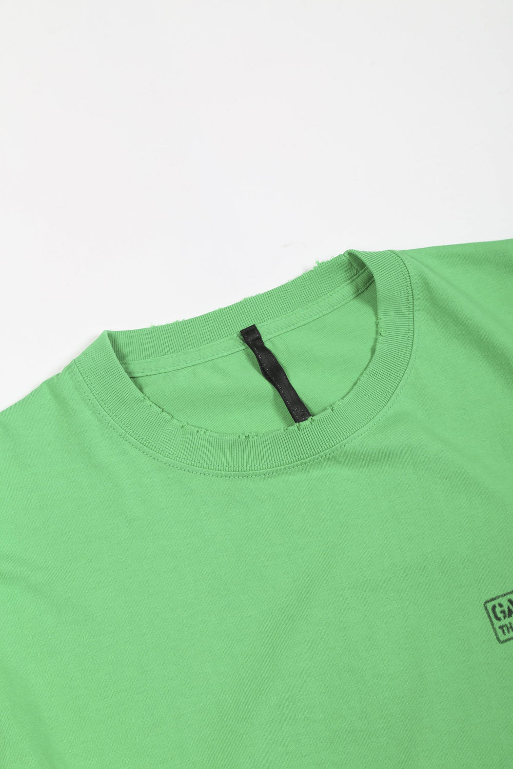 Heavy Weight Jersey Damage T-shirt Bright Green