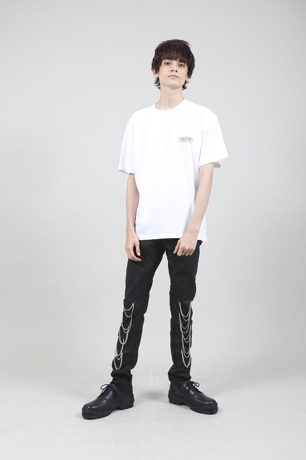 Heavy Weight Jersey Damage T-shirt White