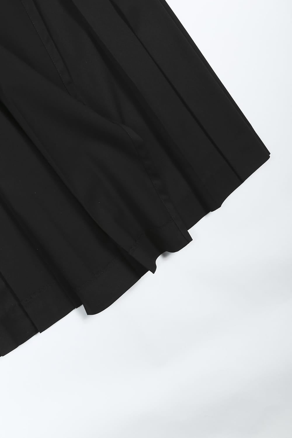 T/R Light Gaba Wrap Kilt Black