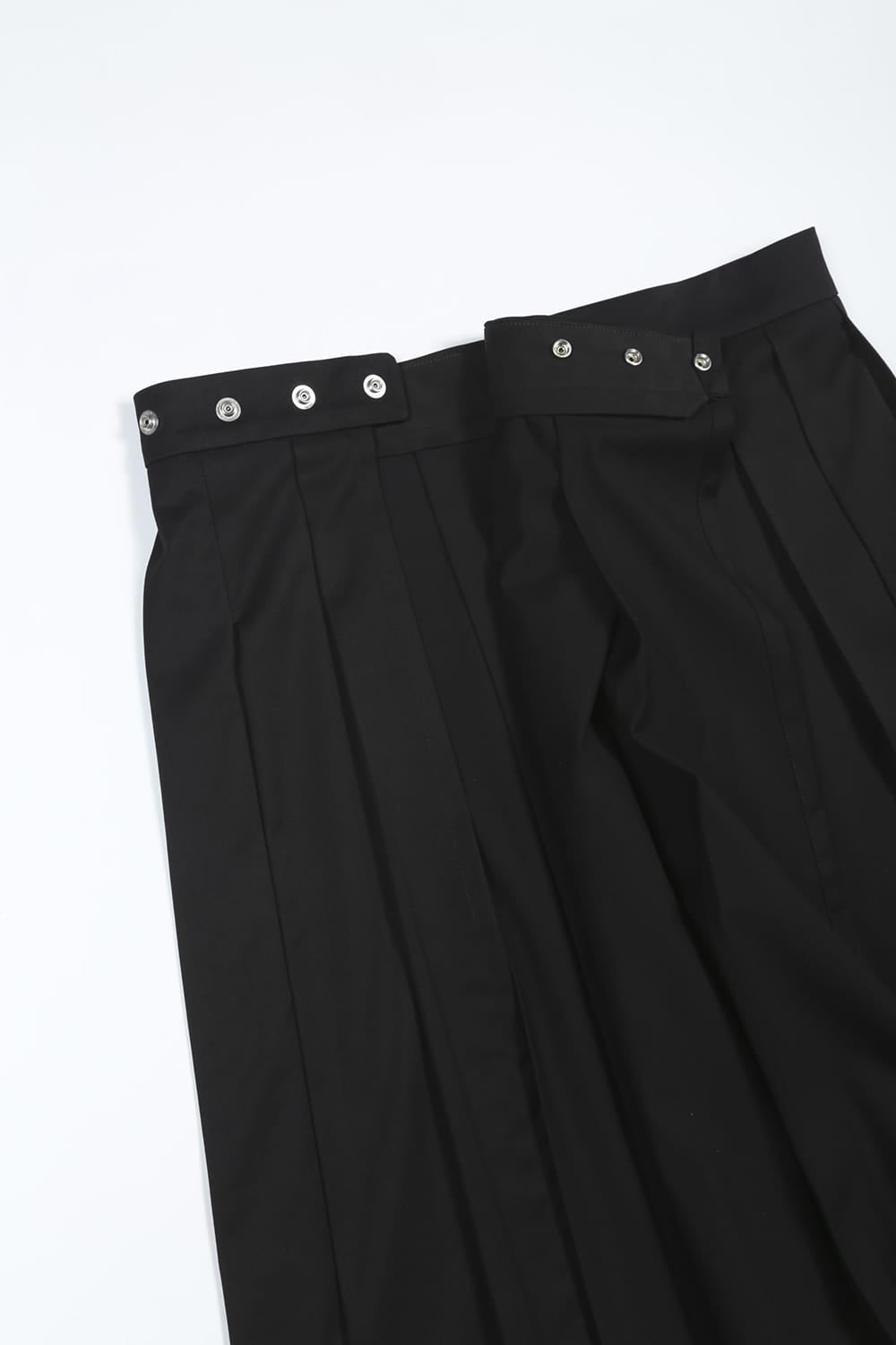 T/R Light Gaba Wrap Kilt Black