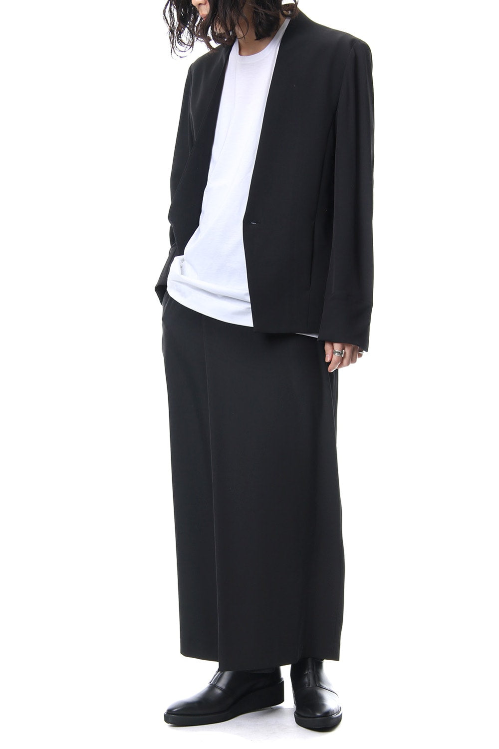 Dry Geogette Stretch Wrap Pants