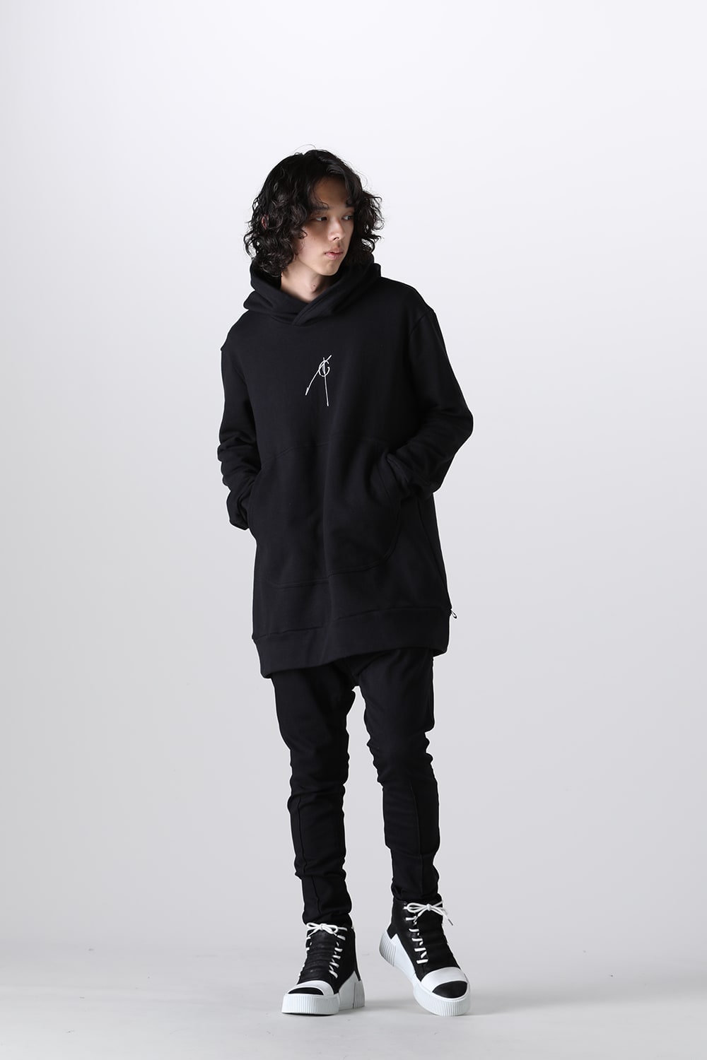 Organic Denim Darts SaruelPants Black