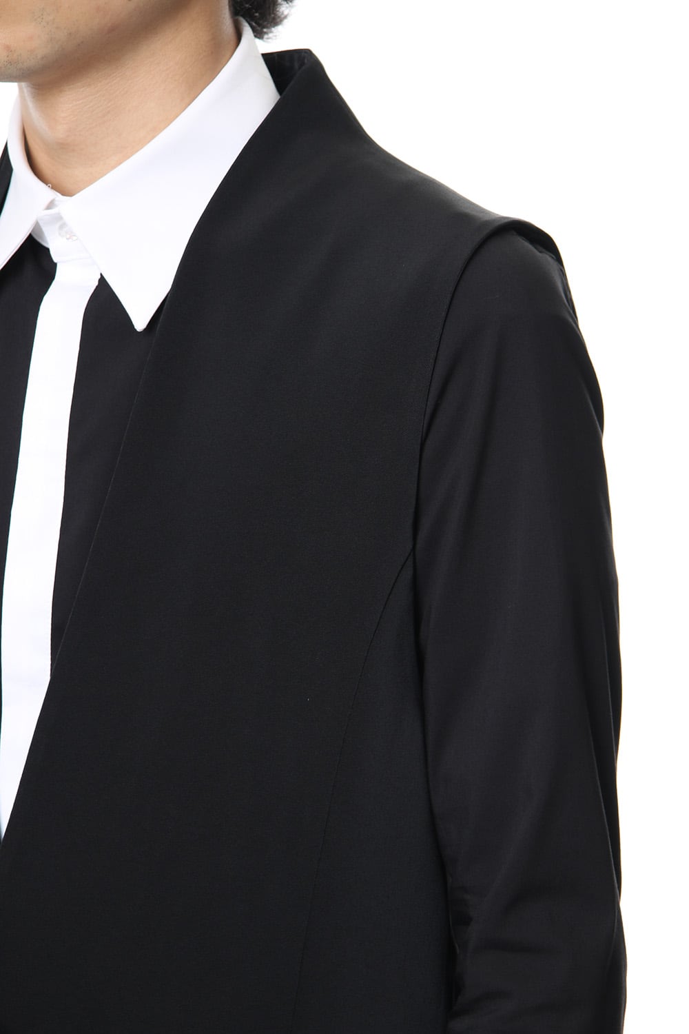 Georgette Stretch Long Vest