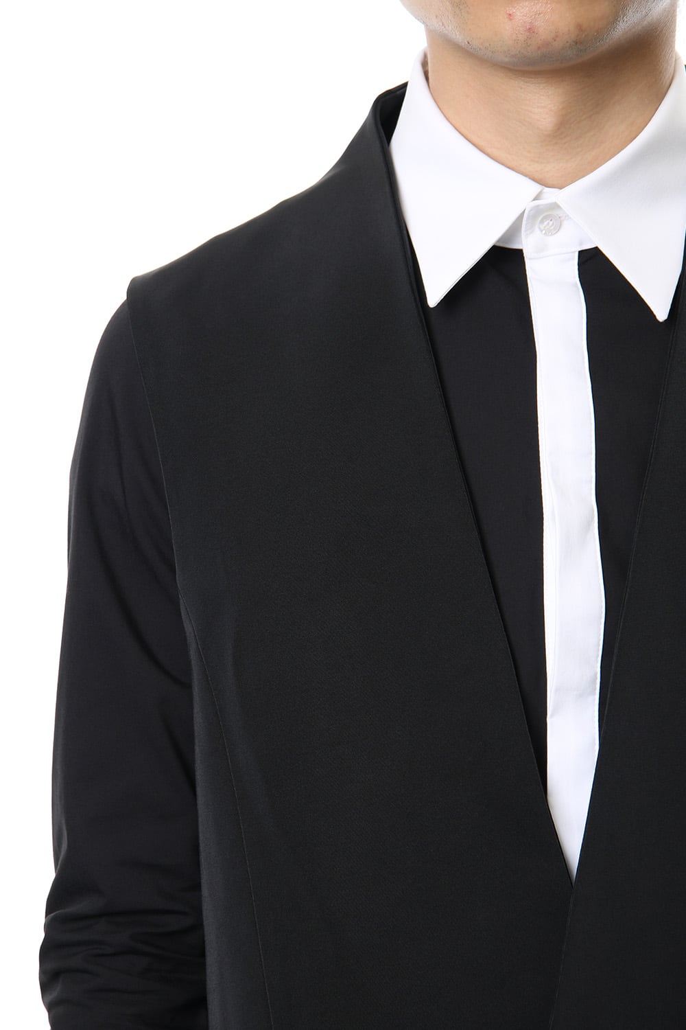 Georgette Stretch Long Vest