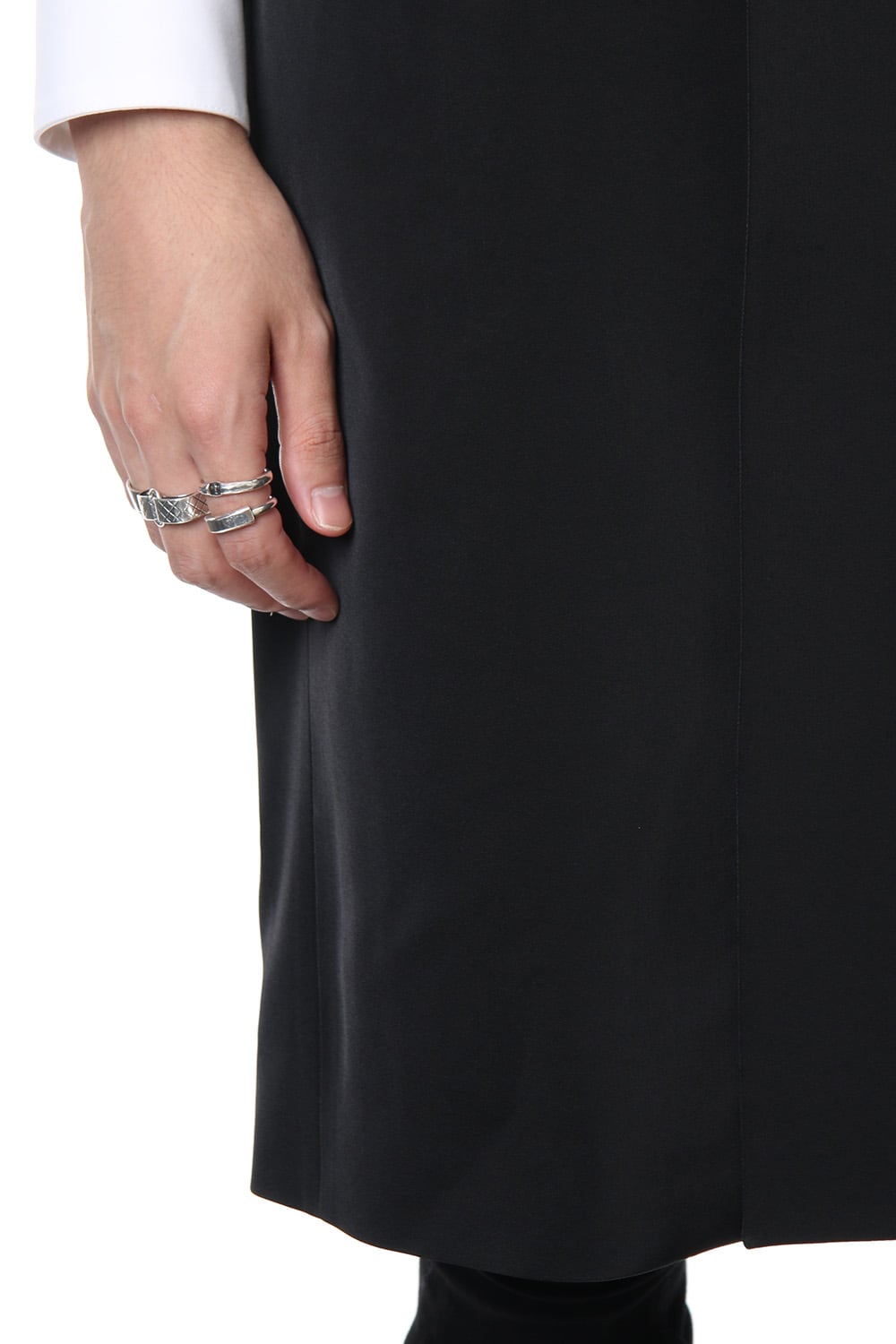 Georgette Stretch Long Vest