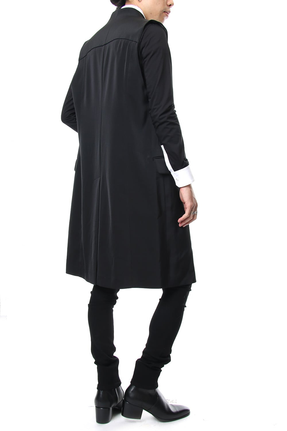 Georgette Stretch Long Vest