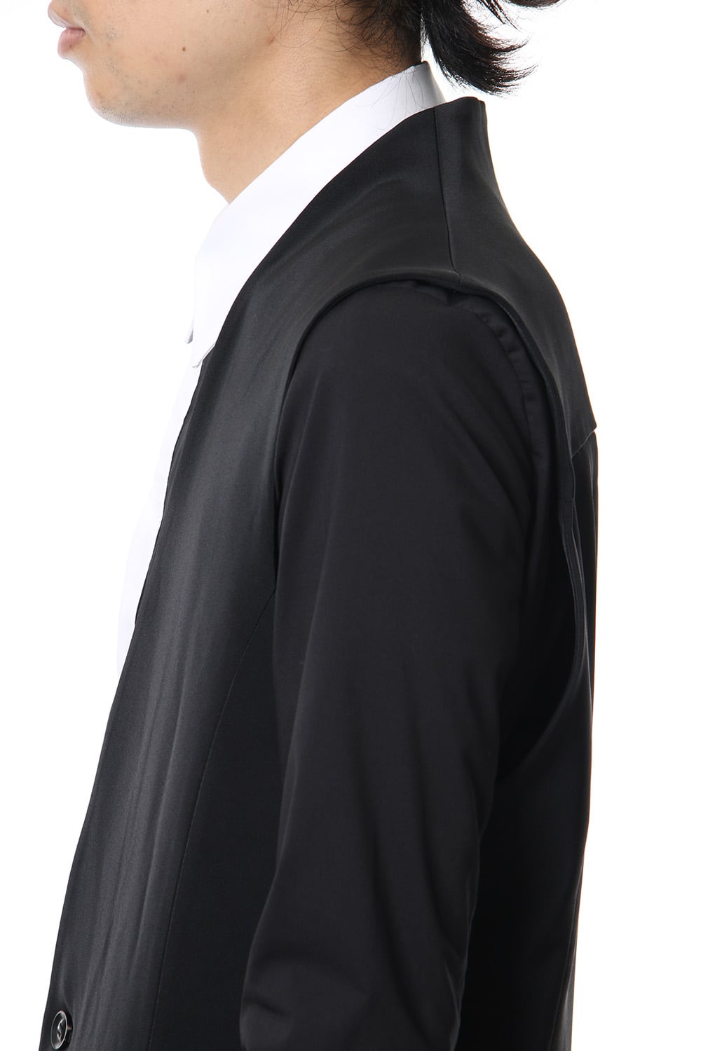 Georgette Stretch Long Vest