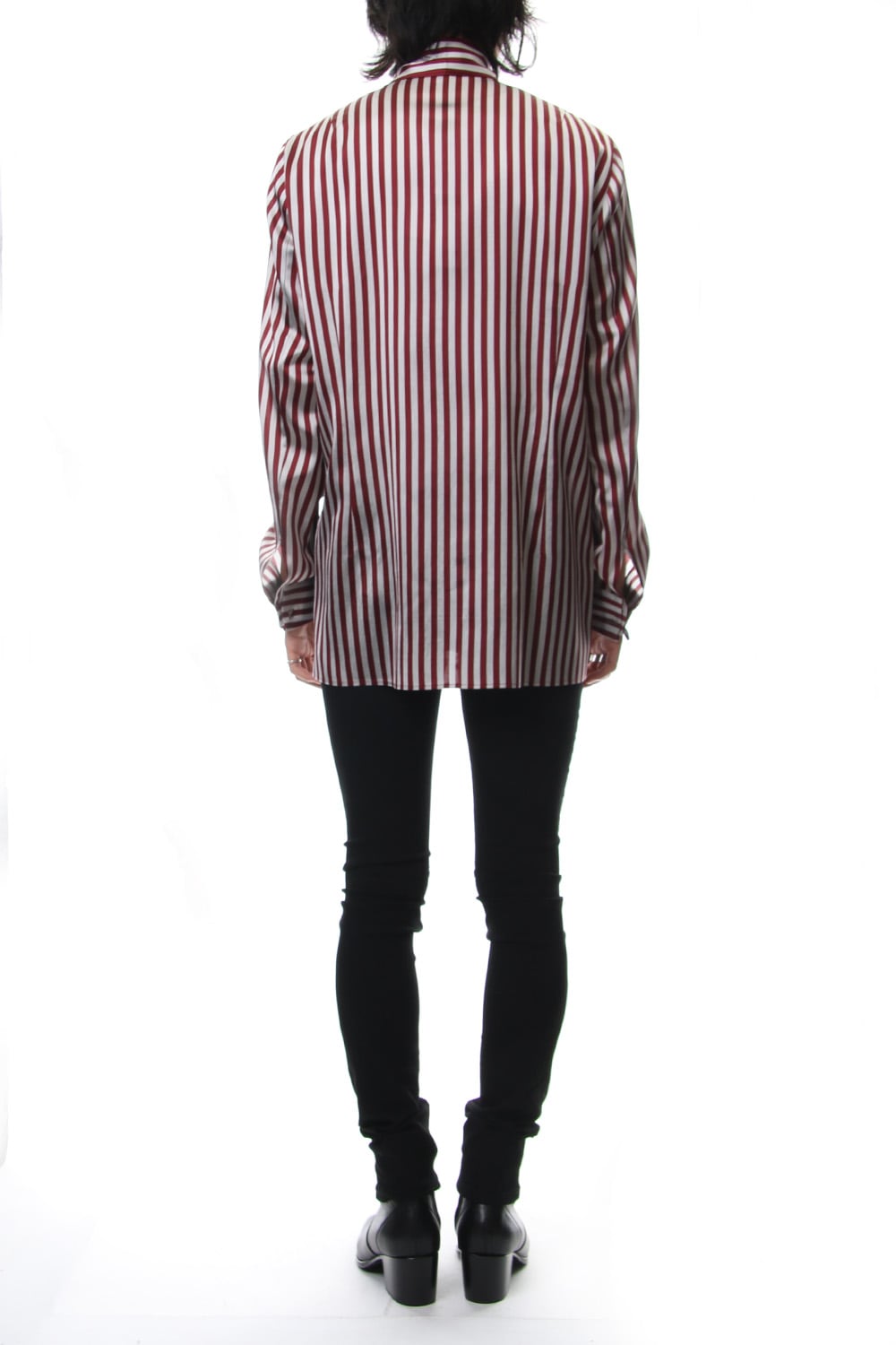 Candy Stripe Tie Collar Shirt