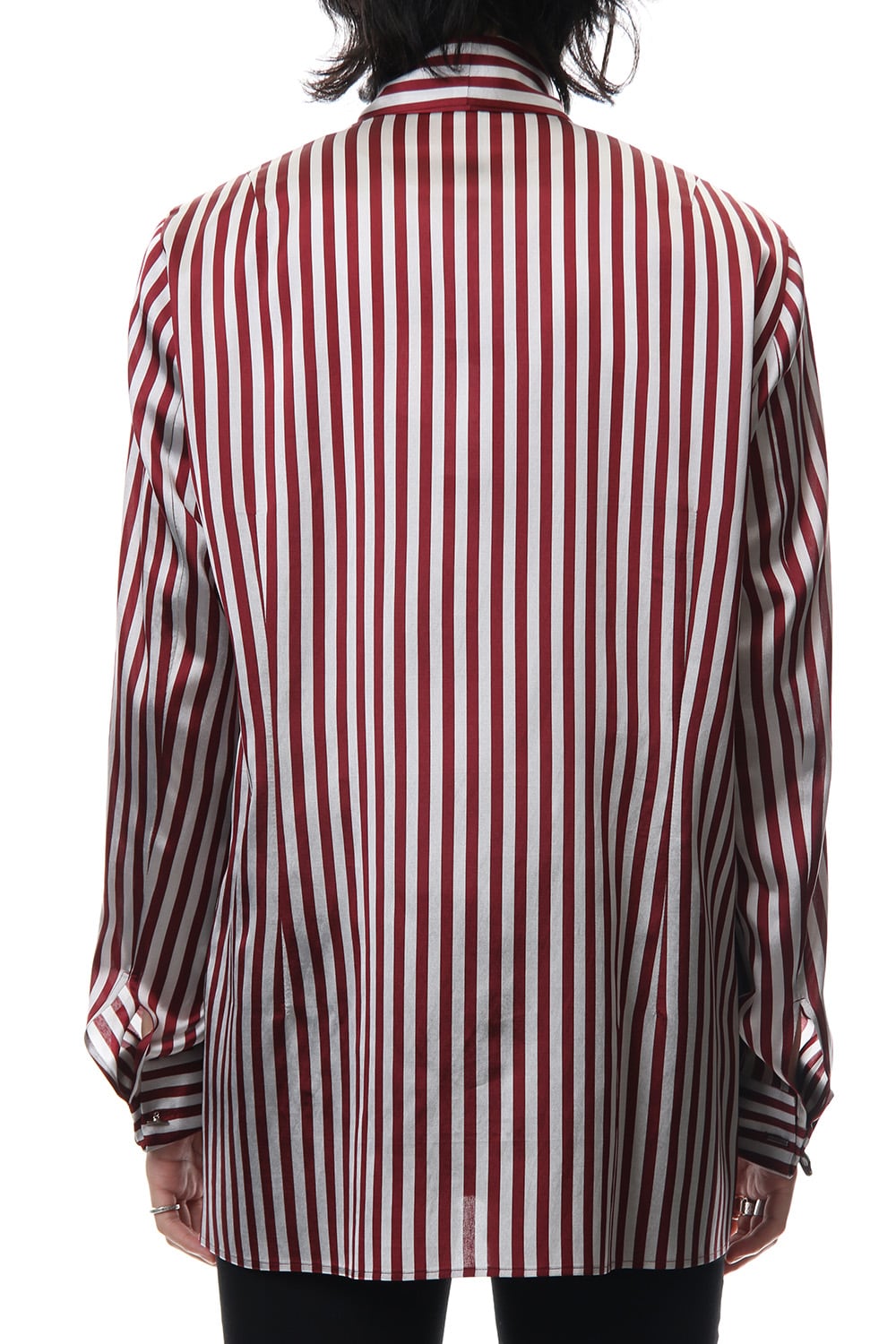 Candy Stripe Tie Collar Shirt