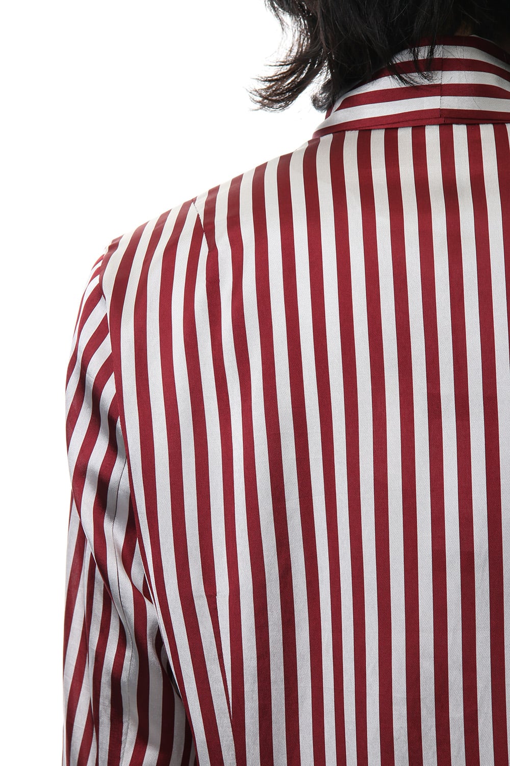 Candy Stripe Tie Collar Shirt