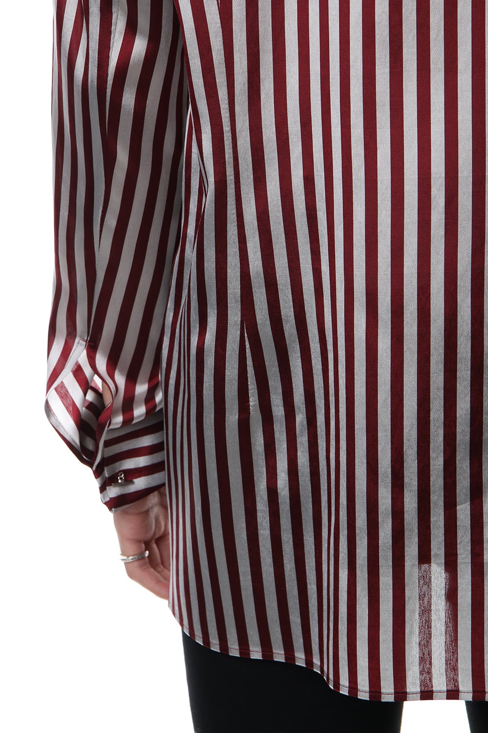 Candy Stripe Tie Collar Shirt