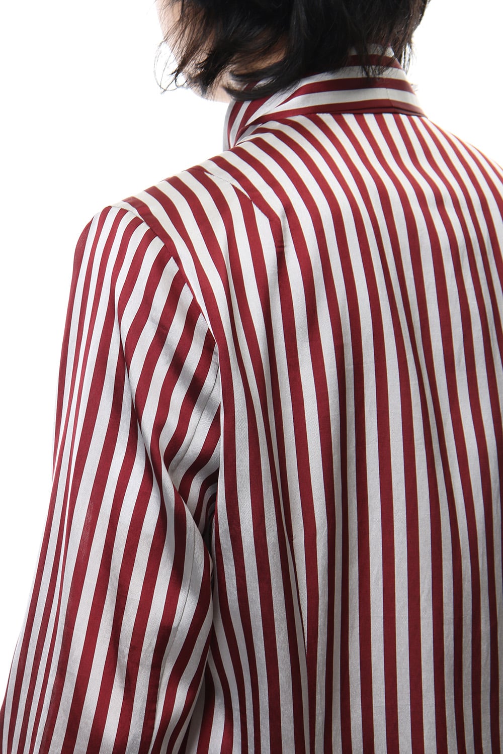 Candy Stripe Tie Collar Shirt