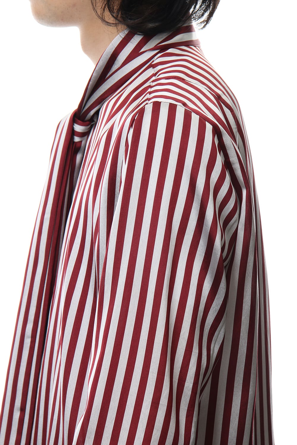 Candy Stripe Tie Collar Shirt