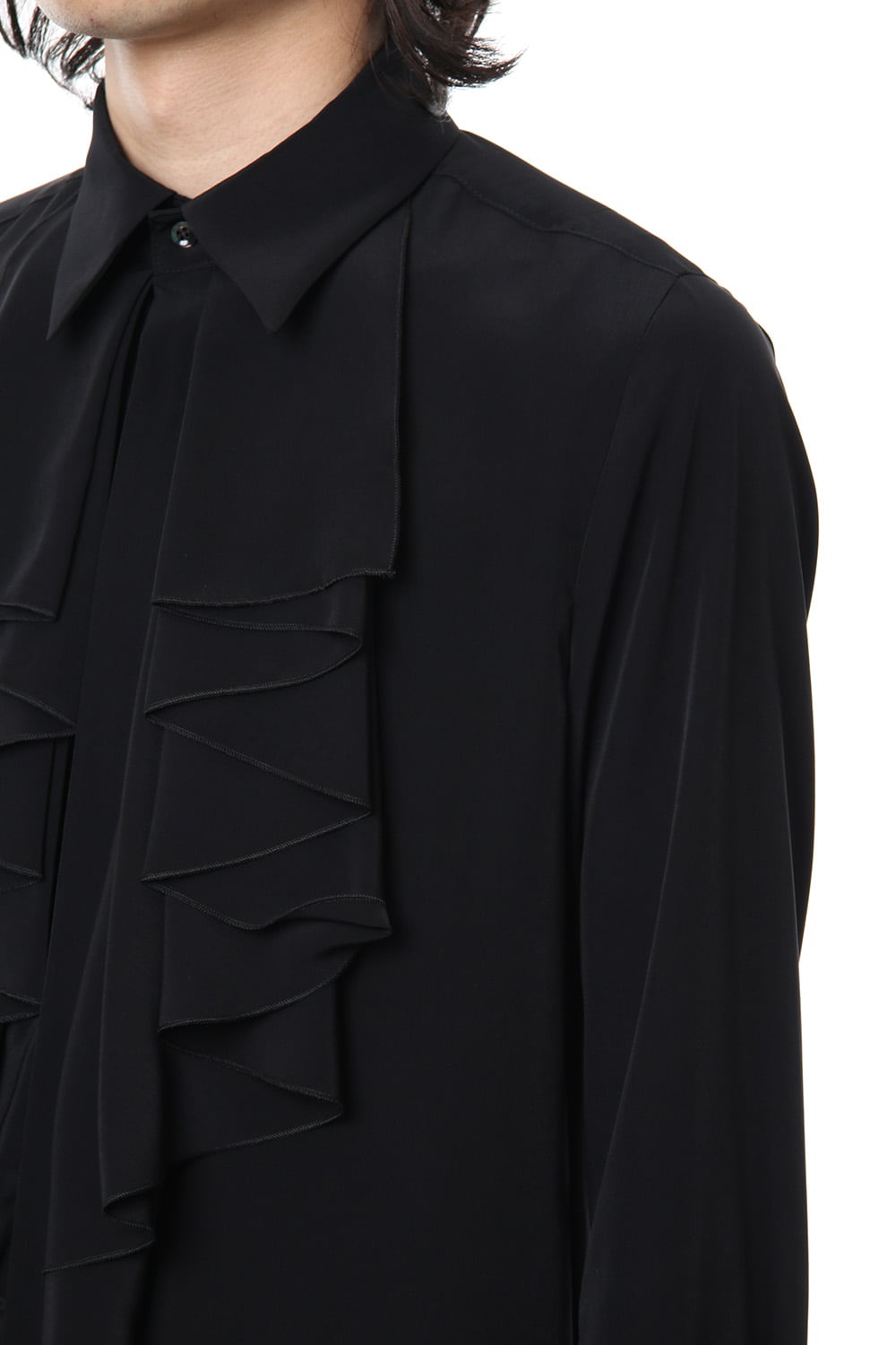 Lambert Crepe De Chine Frill Shirt