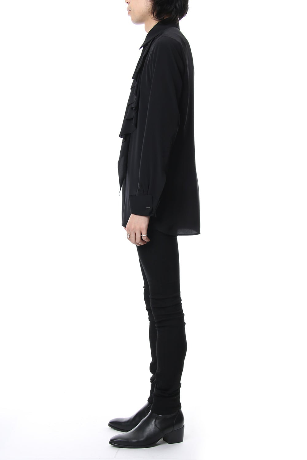 Lambert Crepe De Chine Frill Shirt