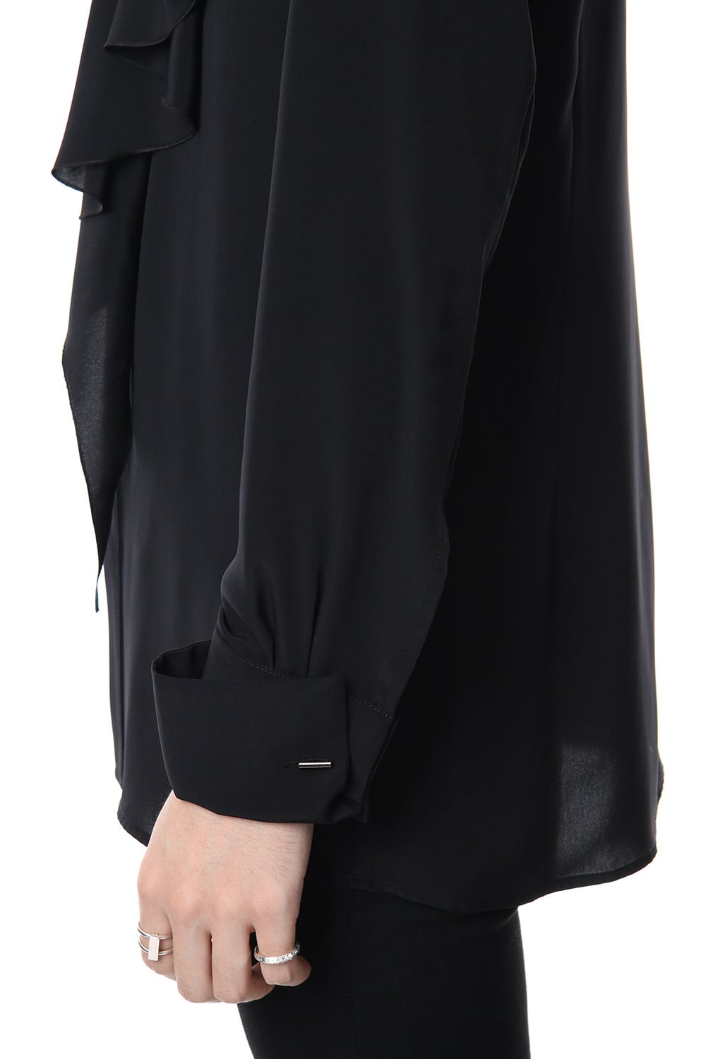 Lambert Crepe De Chine Frill Shirt