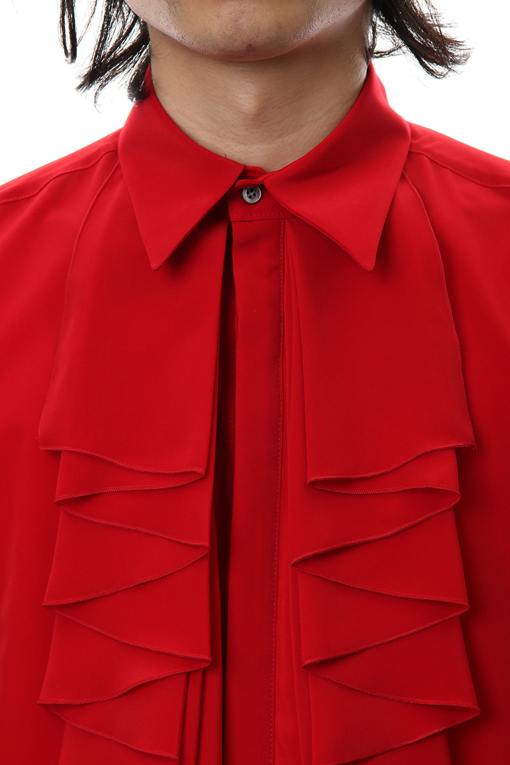 Lambert Crepe De Chine Frill Shirt