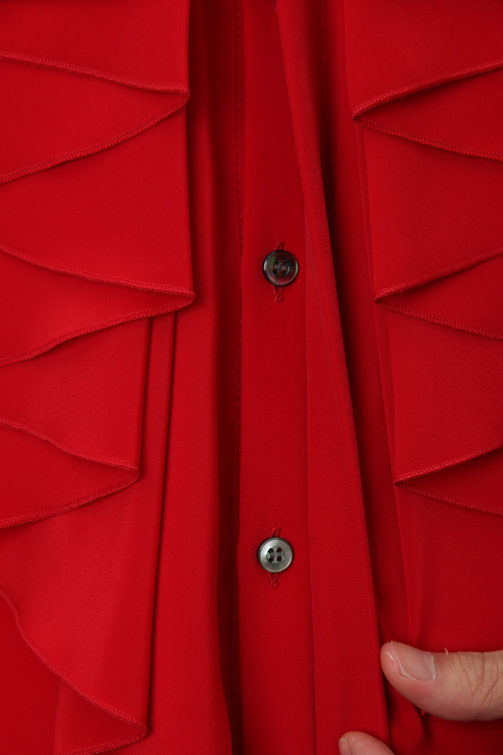 Lambert Crepe De Chine Frill Shirt