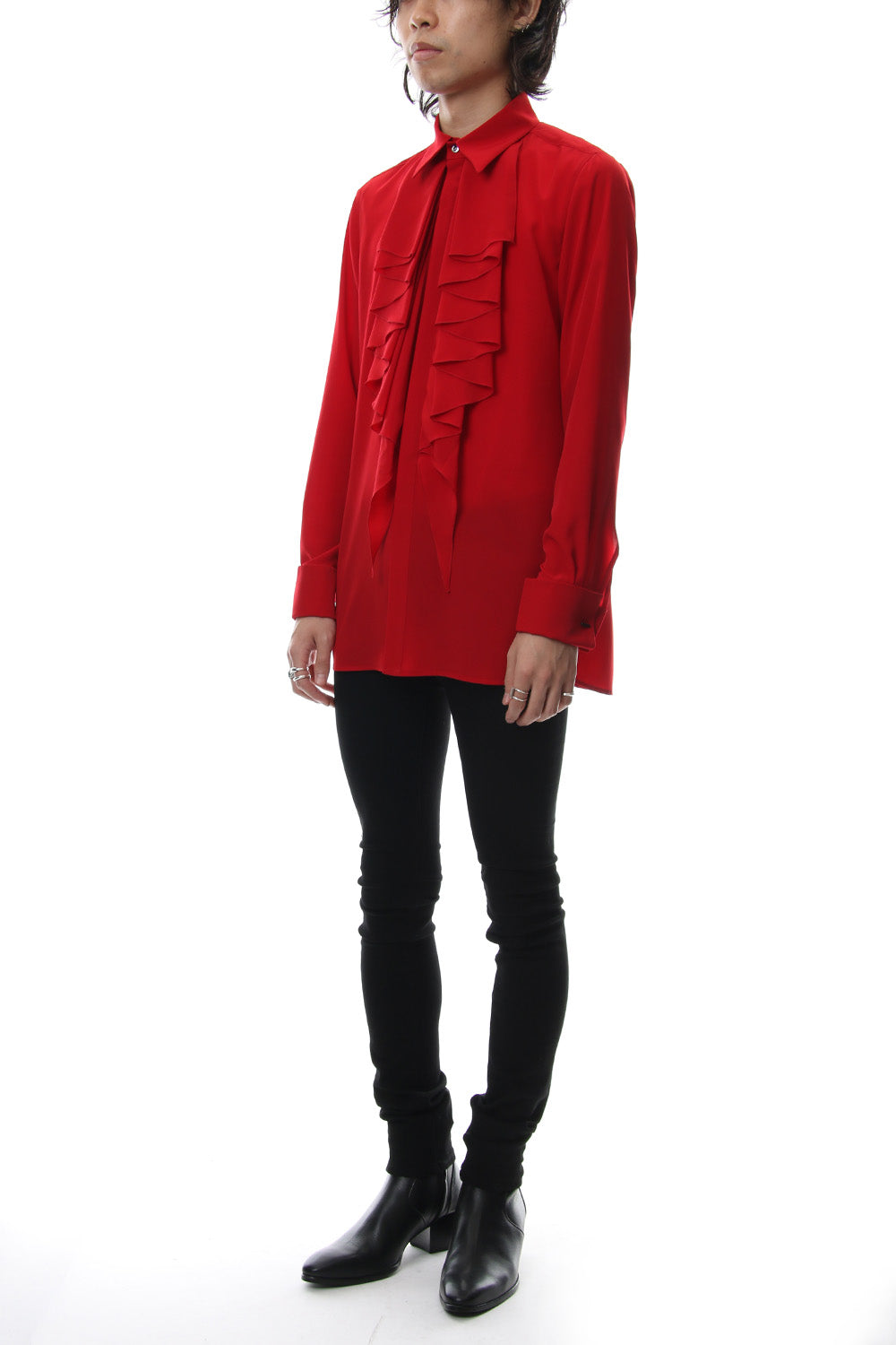 Lambert Crepe De Chine Frill Shirt
