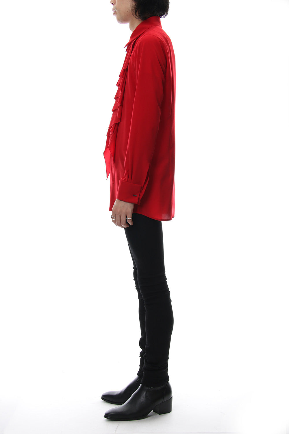 Lambert Crepe De Chine Frill Shirt