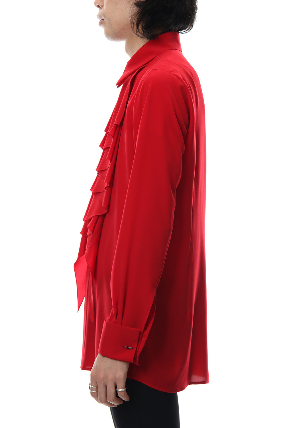 Lambert Crepe De Chine Frill Shirt