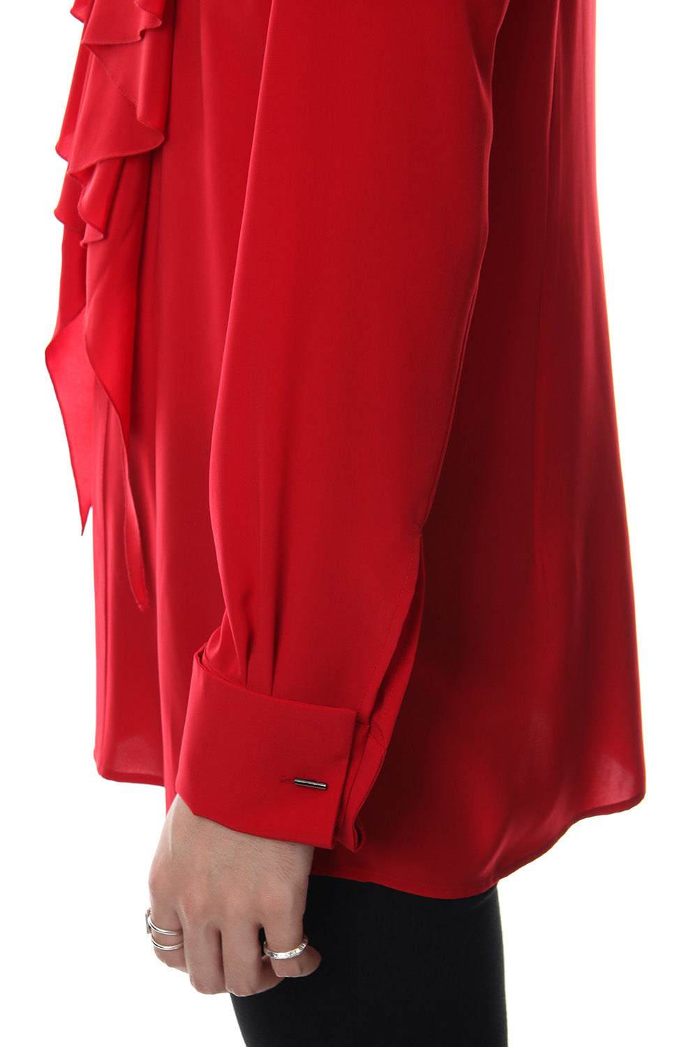 Lambert Crepe De Chine Frill Shirt