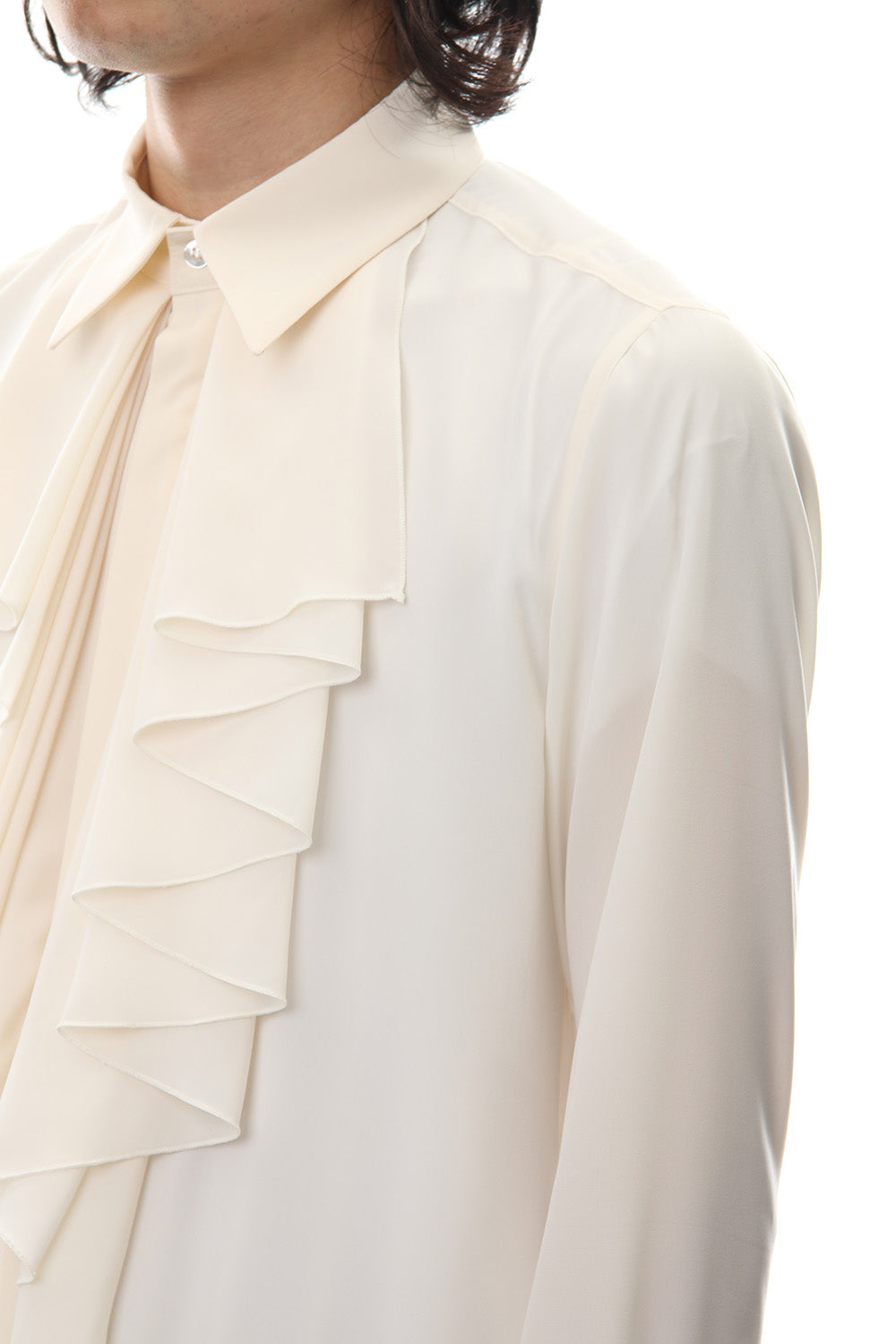 Lambert Crepe De Chine Frill Shirt