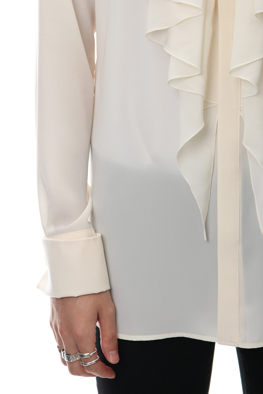 Lambert Crepe De Chine Frill Shirt