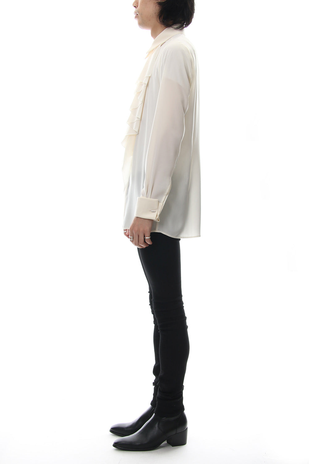 Lambert Crepe De Chine Frill Shirt