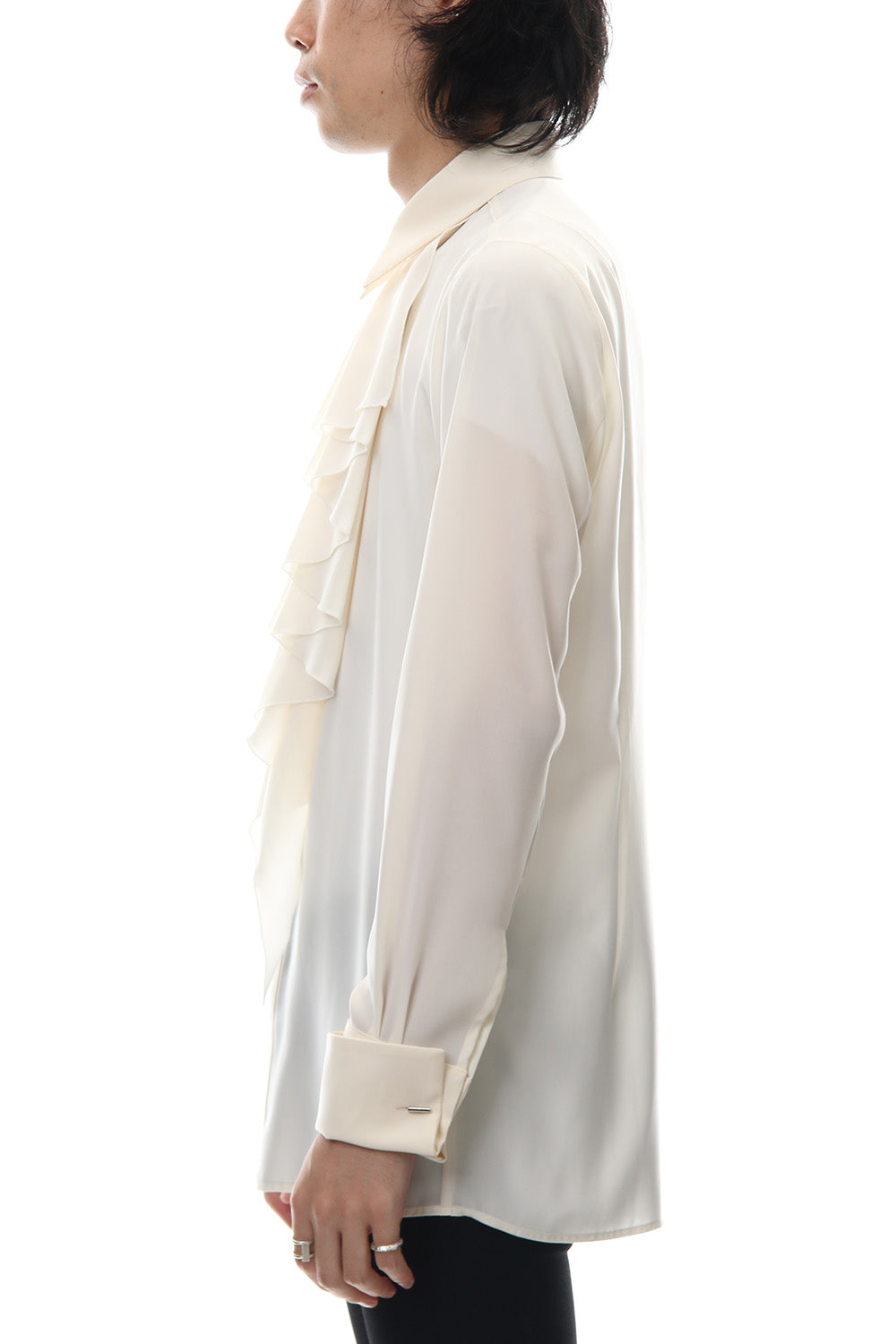 Lambert Crepe De Chine Frill Shirt