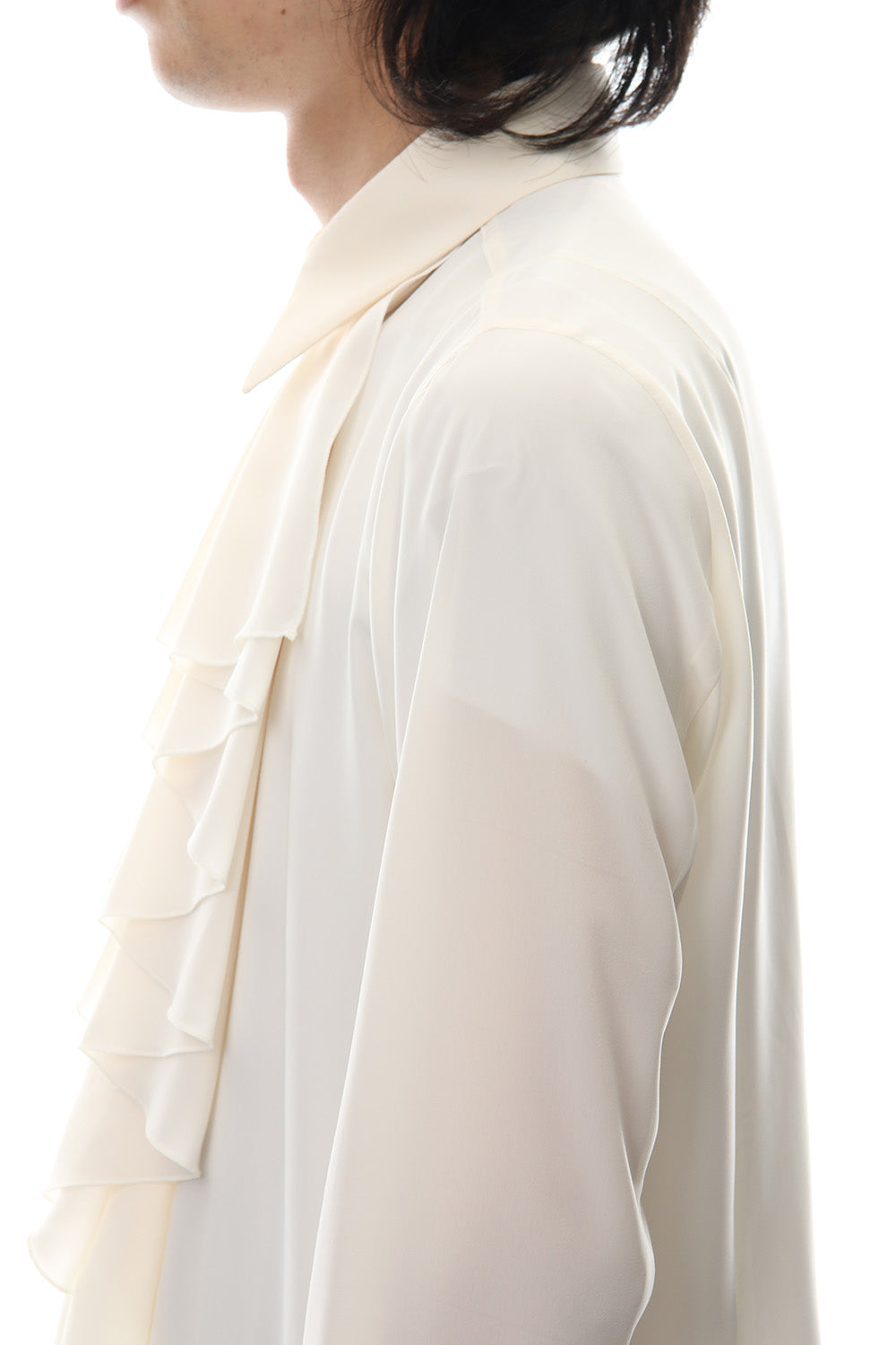 Lambert Crepe De Chine Frill Shirt