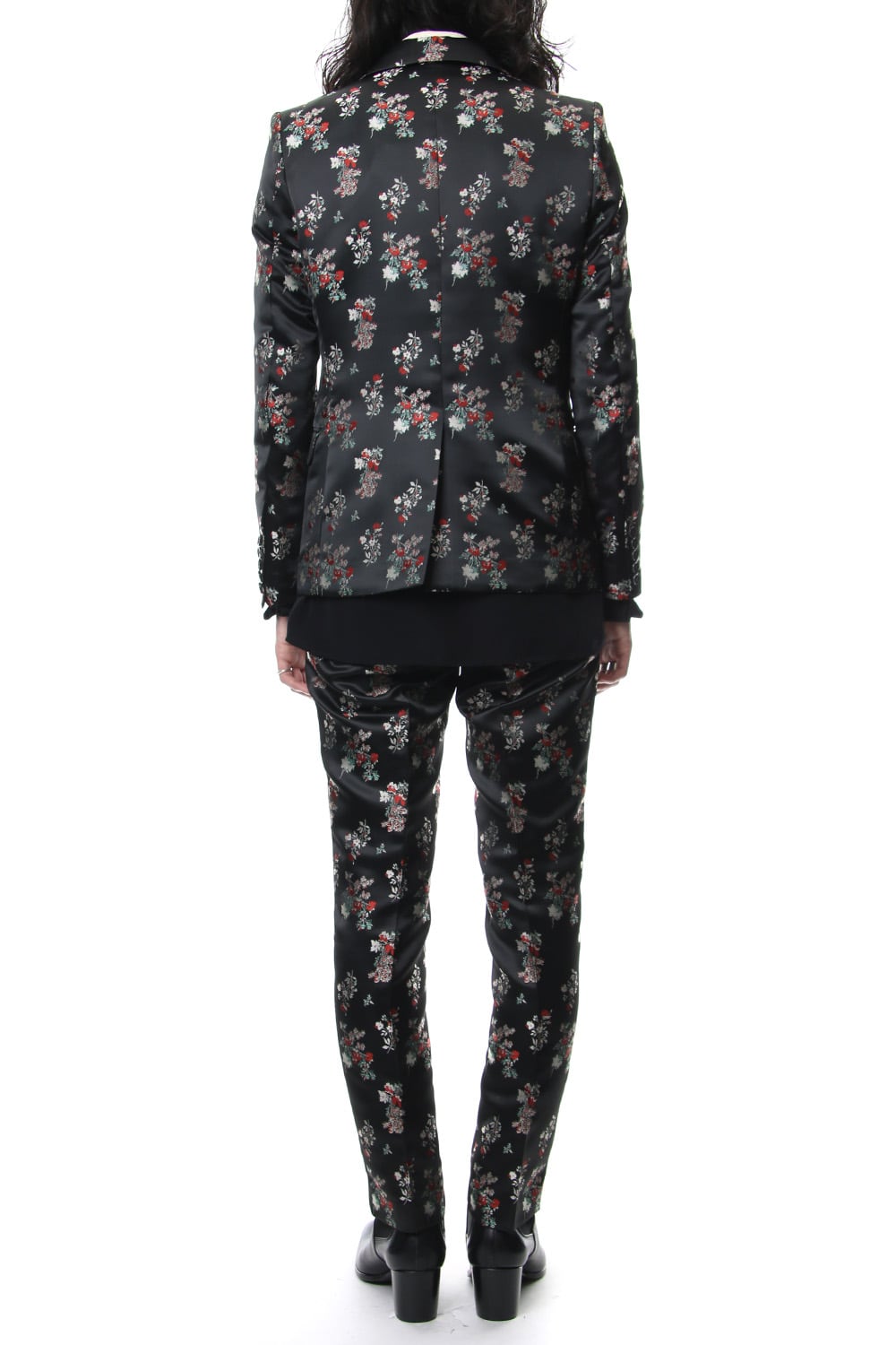 Satin Flower Jacquard 1B Jacket