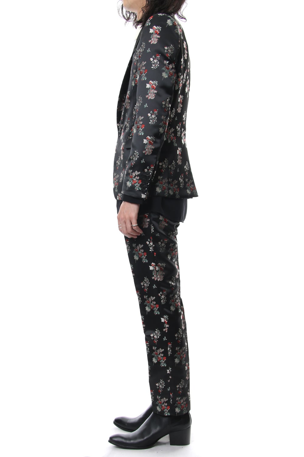 Satin Flower Jacquard 1B Jacket