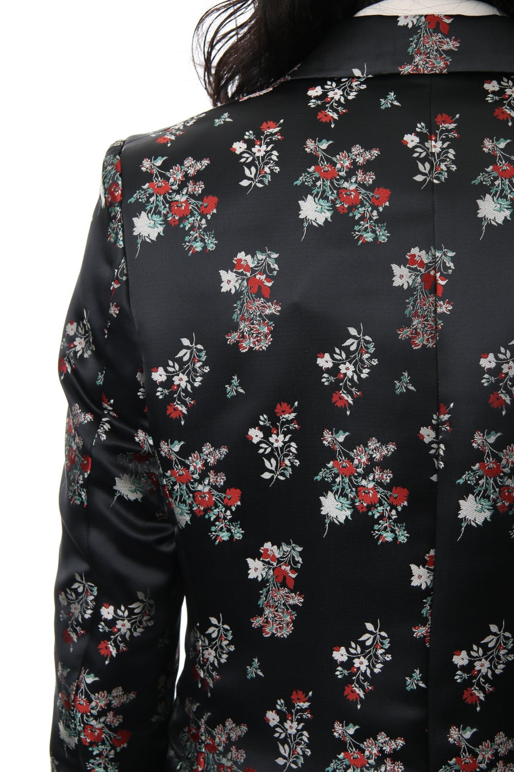 Satin Flower Jacquard 1B Jacket