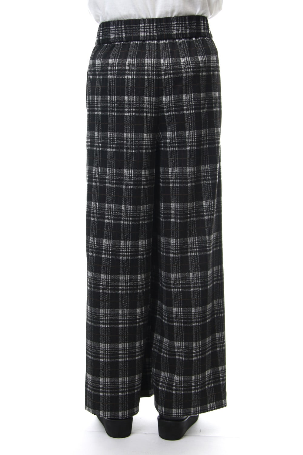 Classic Check Jacquard Knit Warp Pants