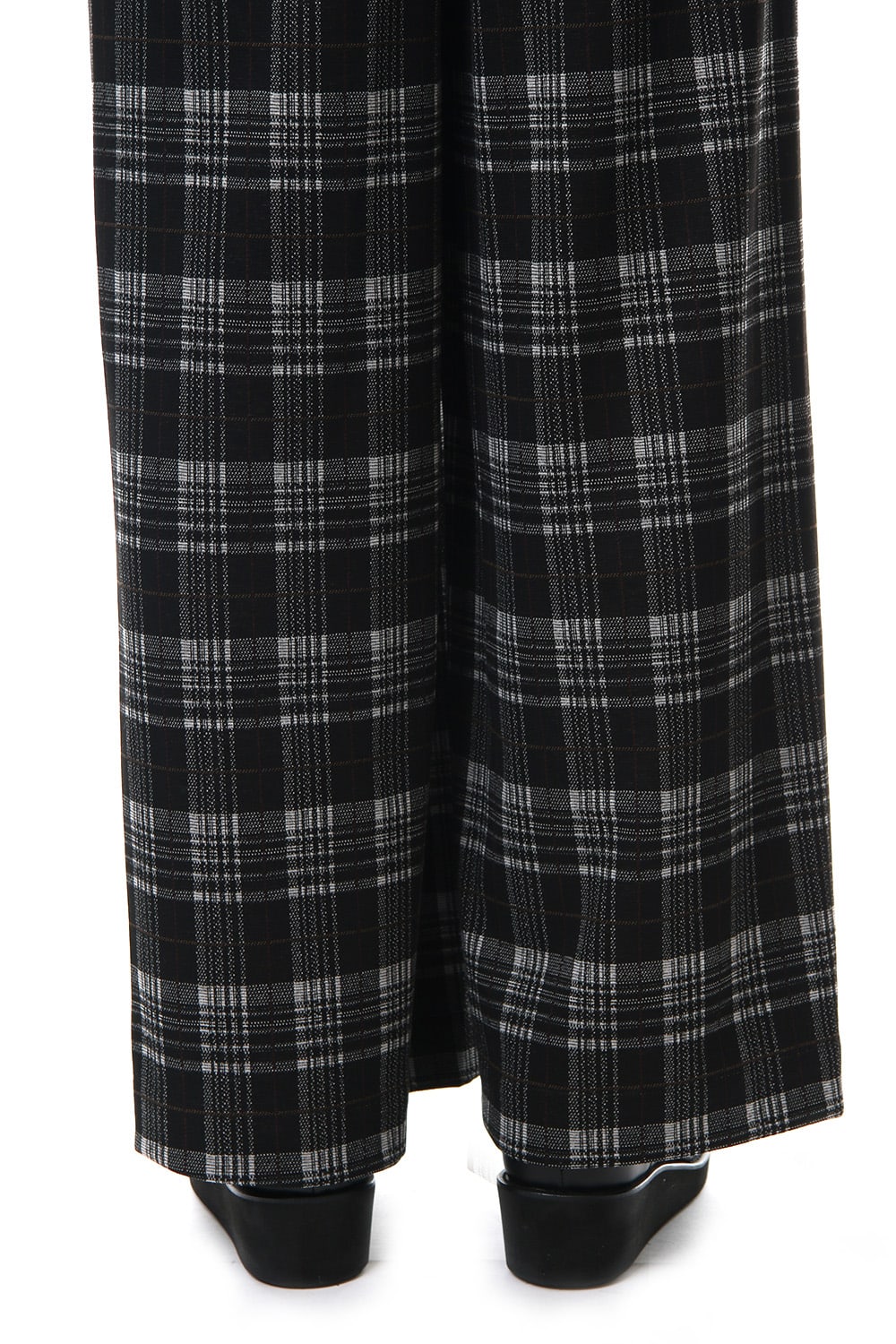 Classic Check Jacquard Knit Warp Pants