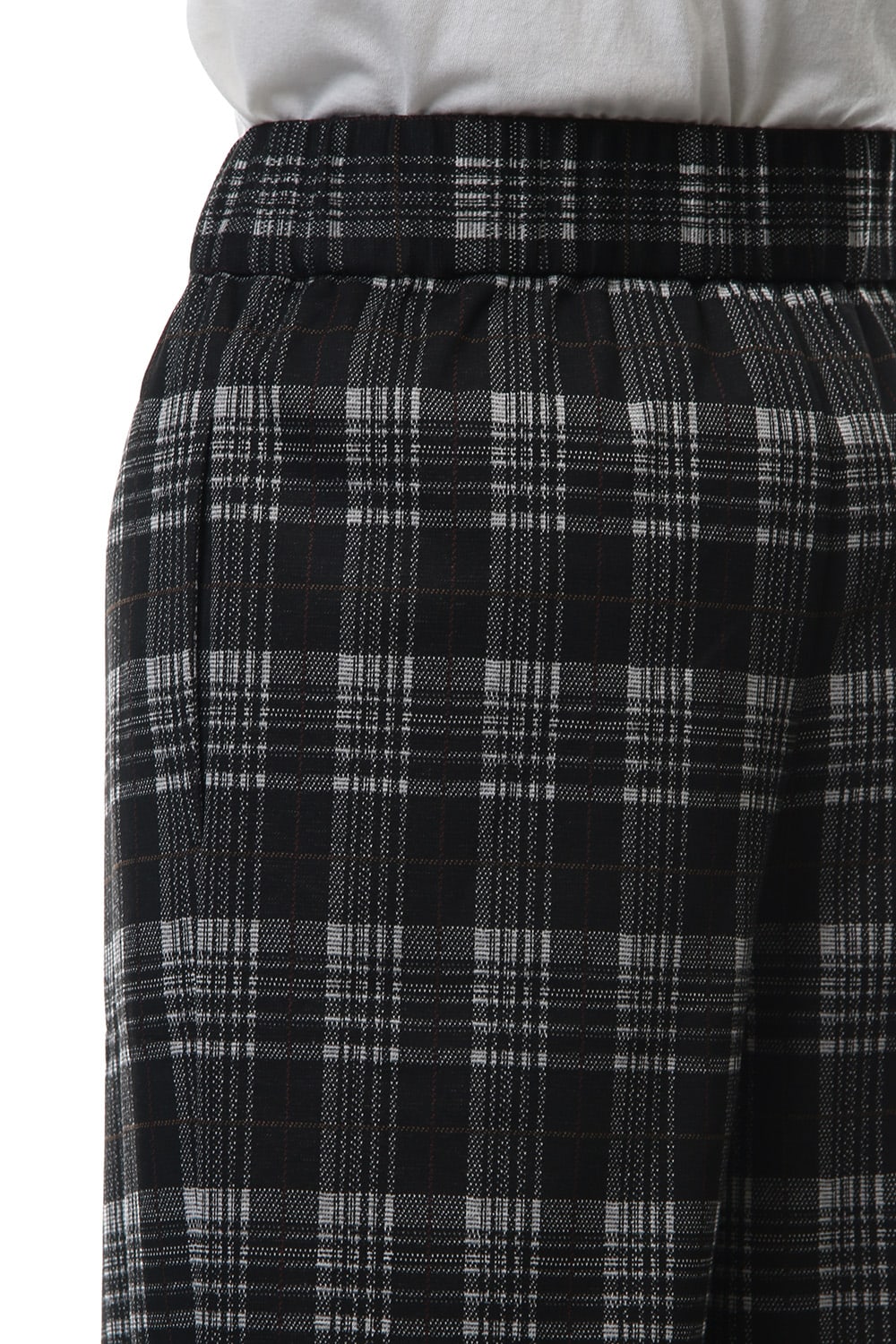 Classic Check Jacquard Knit Warp Pants