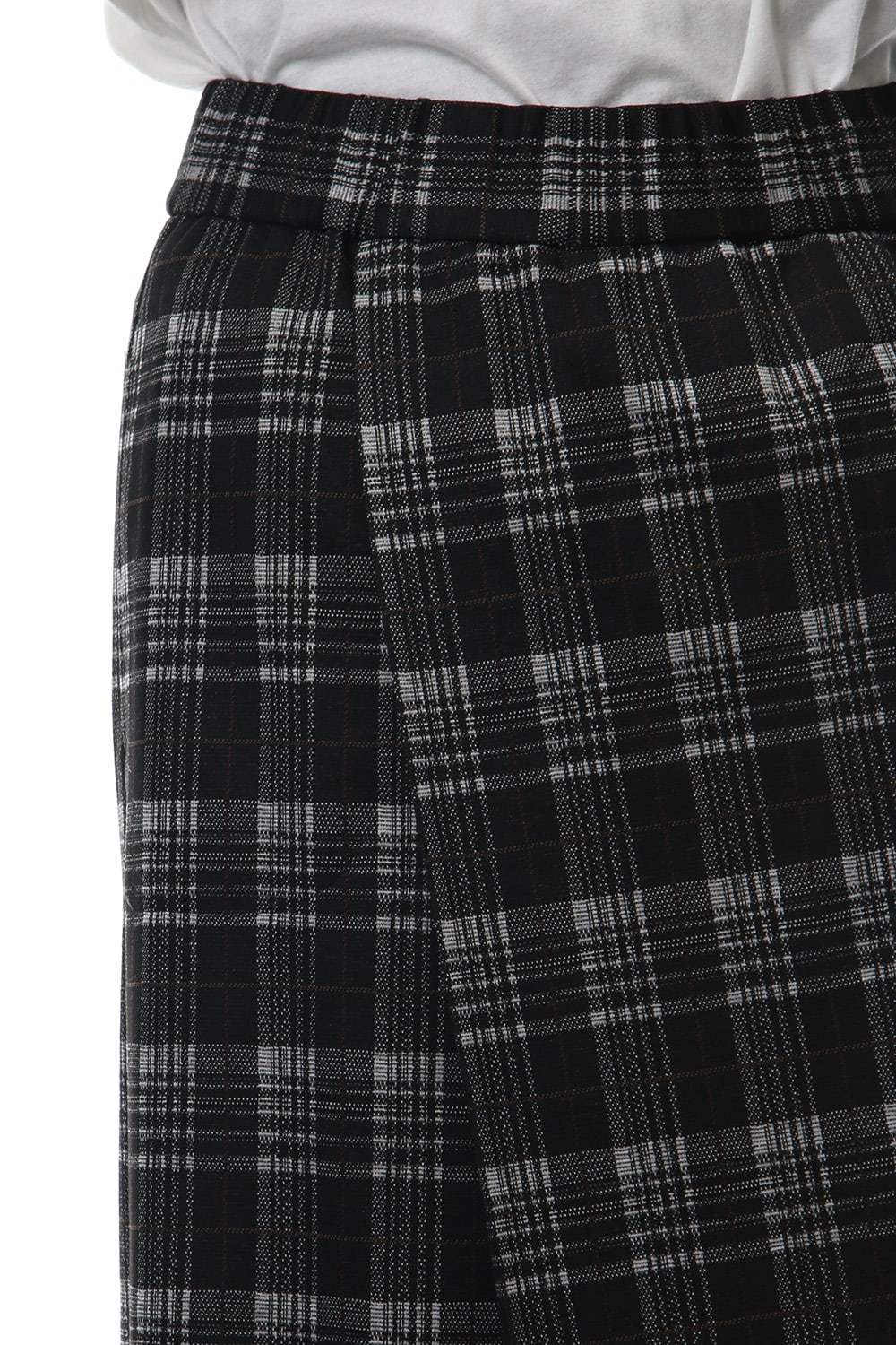 Classic Check Jacquard Knit Warp Pants