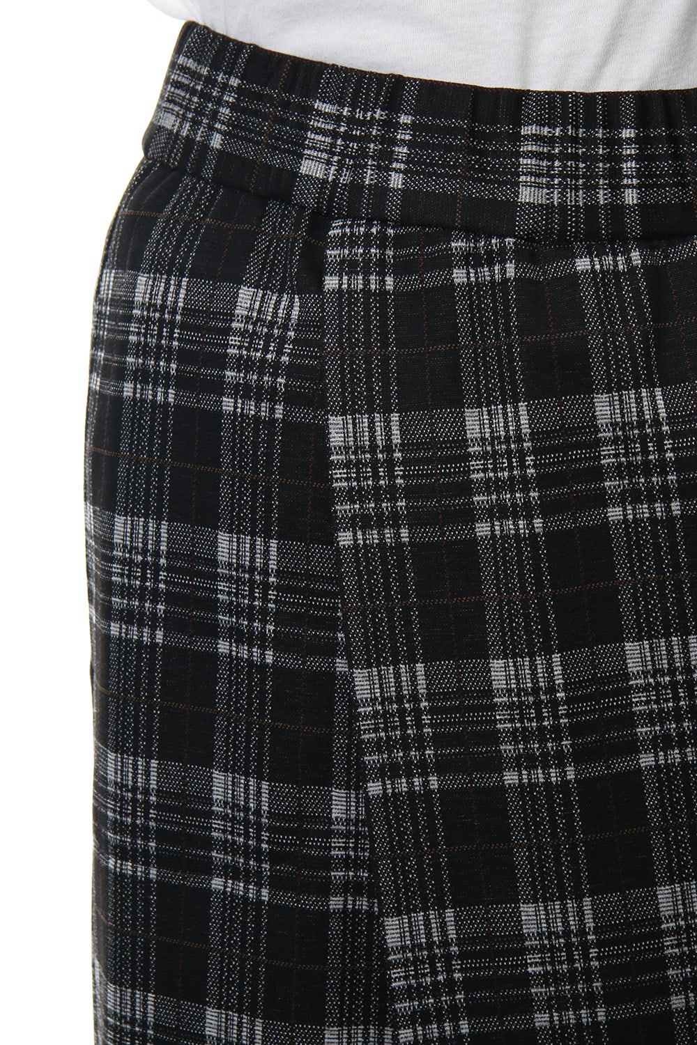 Classic Check Jacquard Knit Warp Pants