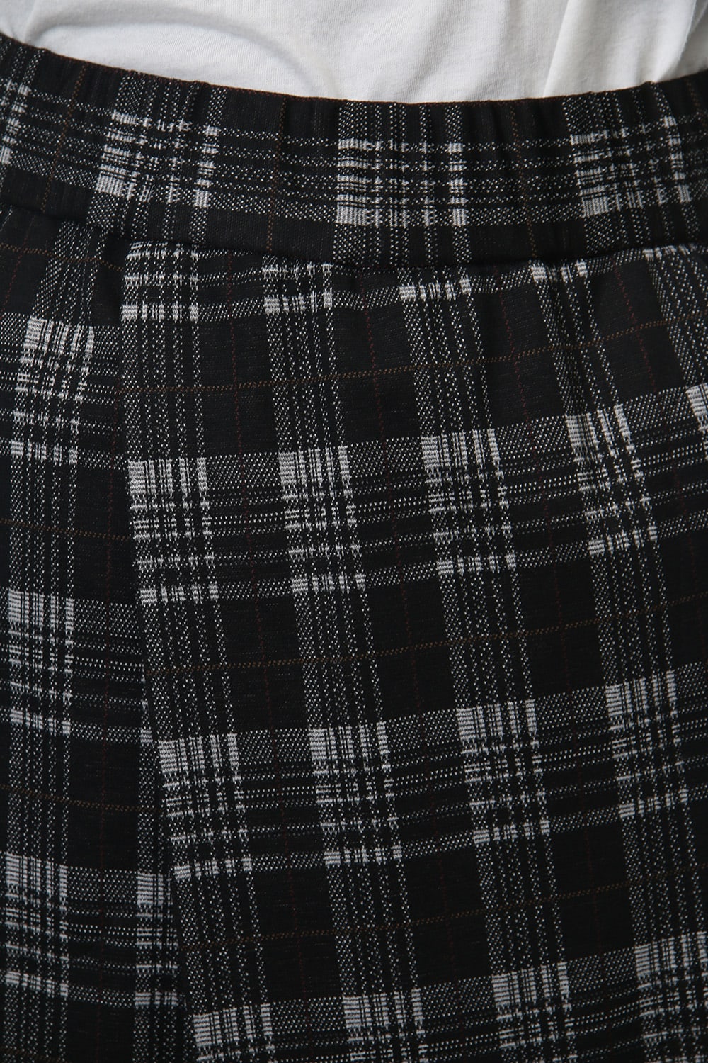 Classic Check Jacquard Knit Warp Pants