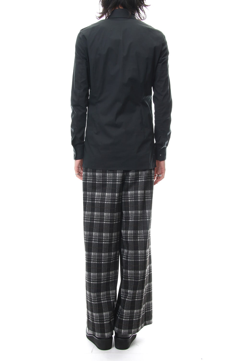 Classic Check Jacquard Knit Warp Pants