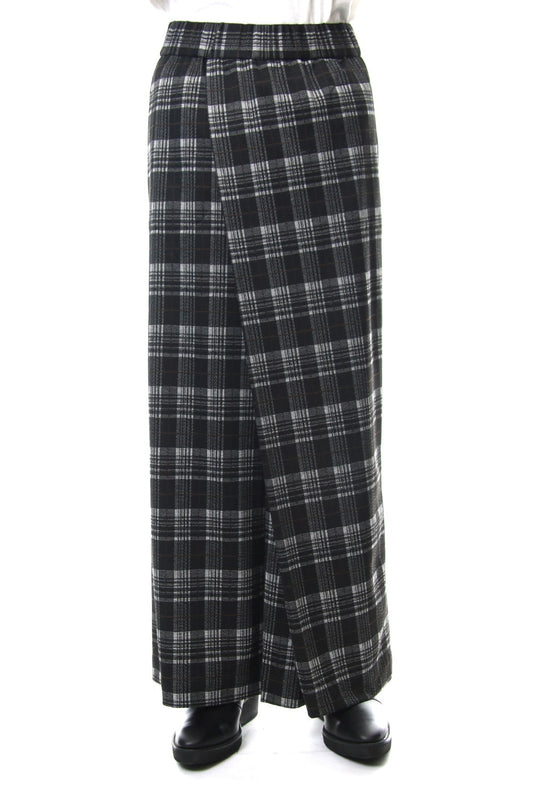 Classic Check Jacquard Knit Warp Pants