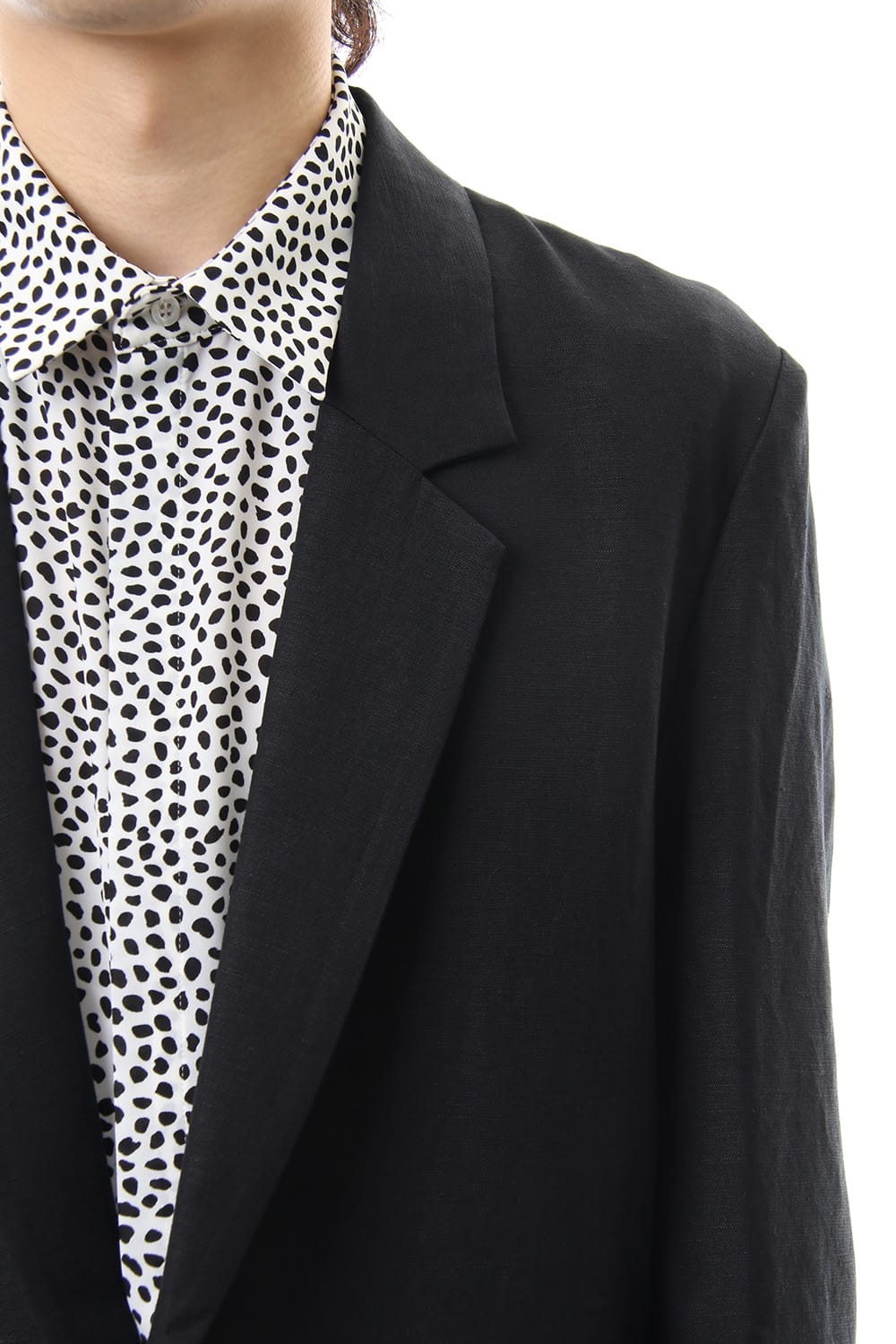 Ry/L Easy cross bio washer long jacket Black